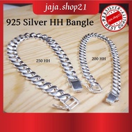 READY STOCK | Original 925 Silver HH Bangle Men | Gelang Tangan HH Bangle Lelaki Perak 925