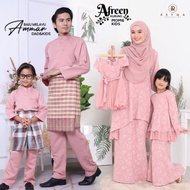 NEW ARRIVAL | FAMILY SET SEDONDON | KURUNG AFREEN, GOWN BABY &amp; BAJU MELAYU AMMAR | DUSTY PINK | KURUNG MODEN | BAJU RAYA