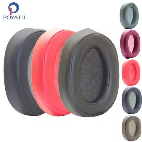 Poyatu 100ABN Ear Pads for SONY MDR-100ABN H900N WH-H900N Headphone Replacement Ear Pad Cushion Cups