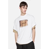 Acne Studios Men Women Same Style Logo Retro Bow Print Round Neck Short Sleeve T-Shirt