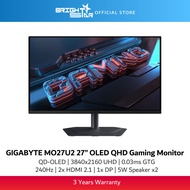 GIGABYTE MO27U2 27'' 4K UHD 240Hz QD-OLED Gaming Monitor