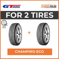 ✘ﺴ2pcs GT RADIAL 175/65R14 CHAMPIRO ECO-G Car Tires