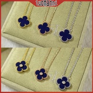 VCA Four Leaf Clover Blue Agate Fashion Women's Necklace Series