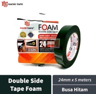 Nachi Isolasi DOUBLE TAPE FOAM NACHI 24mm x 5m SPON HIJAU