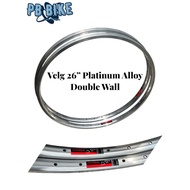 26-Piece Platinum Alloy Double Wall Rims 26-Piece Platinum Alloy Double Wall Rims