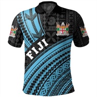 Summer Retro 3D Printed Fiji Rugby Fiji Pride Men's Polo Shirt Featuring Welcome to Fiji Day Design,