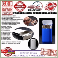 KOTAK ROKOK DENGAN KOREK/MANCIS,MUAT ROKOK KRETEK,MILD&SLIM HD606
