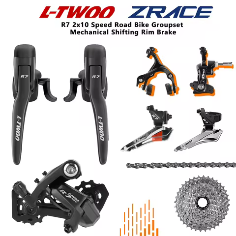 LTWOO R7 2x10 Speed Road Bike Groupset 20S Mechanical Rim Brake Kit Compatible with Shimano Tiagra 4