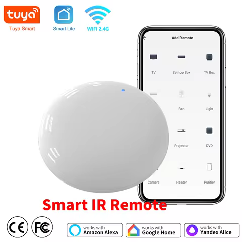 Tuya WiFi IR Remote Control Smart Universal for TV Air Conditioner Alexa Remote Control Work with Go