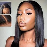 Jessie's 7x5 Inch Lace Front Wig With Pre-Trimmed Hairline, Seamless Knots, Ready-To-Wear Bobcut Wig