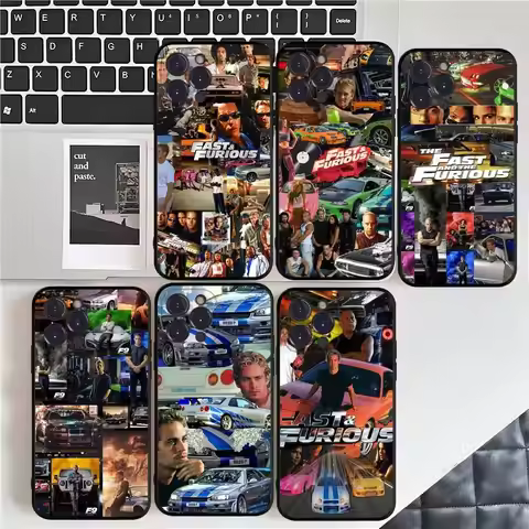 Action Movie Series Fast F-Furious Phone Case Silicone Soft For Iphone 16 15 14 13 12 11 Pro Mini XS