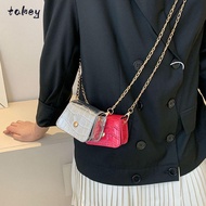 WITAK Shoulder Bag, Mini Simplicity Crossbody Bags, Korean Fashion Versatile Chain PU Handbag Lipsti