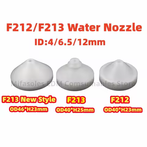 2PCS Upper Lower Water Nozzle F212 F213 Ø4.0/Ø6.5/Ø12mm A290-8102-X771 A290-8102-X752 for FANUC A,B,