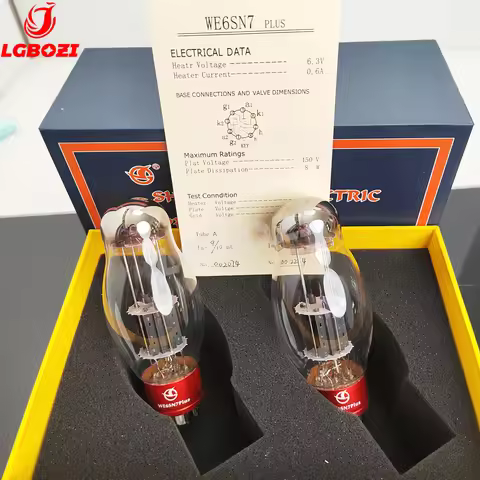 LGBOZI WE6SN7 PLUS Vacuum Tube Precision Pairing Valve Replaces 6N8P/6SN7/6H8C/CV181 Electronic Tube