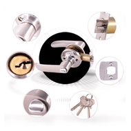 Door Knob Lockset Lever Type Stainless Steel Lockset Door Knob Copper Lock Core