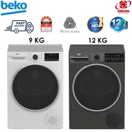 Beko Heatpump Tumble Dryer 9 KG B5T4923RW (White) / 12 kg B5T66230WM (Manhattan Grey) With OptiSense