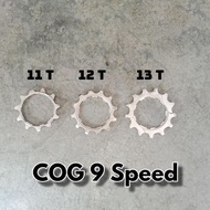 GE537 COG Gear Sprocket Sepeda 9 Speed 11T 12T 13T Ready Stok