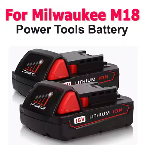 18V 3.0Ah For Milwaukee M18 Battery 10C True Capacity 18650 Rechargeable Battery 48-11-1860 48-11-18