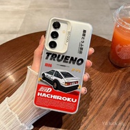 AE86 Tofu Car High-End Fashion Street Wear Graffiti Phone Case Suitable for Samsung S24 ULTRA/A25 5G