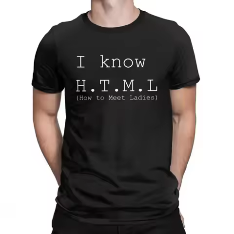 Fashion I Know HTML Silicon Valley Tshirt Men Tshirt Aviato Hooli Geek Tv Nerd Richard Funny