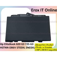 Hp EliteBook 820 G3 725 G3 800514-001 HSTNN-DB6V HSTNN-UB6T SN03044XL ST03XL SN03XL Laptop Battery