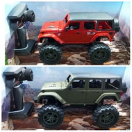 READY STOCK🇲🇾 - Double E E333-003 RC Jeep Wrangler 4WD Crawler - Remote Control 4x4 SUV Jeep Servos 