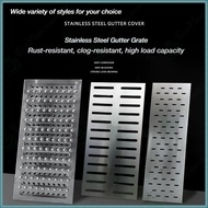 Drainage ditch cover stainless steel ditch cover extra thick courtyard drainage grate extended kitch