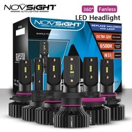 【รับประกัน2ปี】Novsight ใหม่ล่าสุด A500 N31 50W 10000LM 9005(HB3) 9006(HB4) h1 H4 H7 H11 Hi/Low Beam 