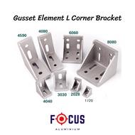 Gusset Element Corner Fitting L Bracket Angle Connector 45 Degree Aluminium Profile 2020 3030 4040 4