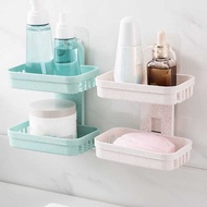 Bar soap holder, 2-tier soap rack, bathroom soap holder - random-BD