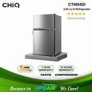 CHiQ CTM04DI 3.25 cu.ft Refrigerator Direct Cool Mechanical Control Freezer Room Stainless Steel