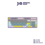 KEYBOARD (คีย์บอร์ด) NUBWO X802 THANATOS (GRAY-WHITE) (RED SWITCH - MINI RGB - EN/TH)