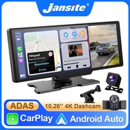 10.26‘’ Wireless CarPlay & Android Auto Dash Cam ADAS 4K DVR Bluetooth Audio GPS Navigation Dashboar