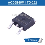 5pcs Original 5B65M1 5B65MI AOD5B65M1 TO-252 5A/650V IGBT Transistor New
