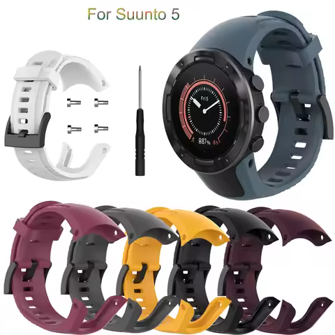 High Quality Silicone Strap For Suunto 5 SmartWatch Replacement Bracelet Wristband For Suunto 5 Watc