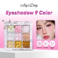 Amy's Diary 9 Color Super Pigmented Eyeshadow Palette Korean Look