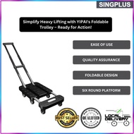 Foldable trolley Universal wheel Platform car The six round Portable 200KG
