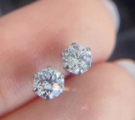 一共50分天然鑽石耳環特價促銷