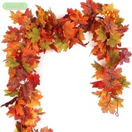 5.7 Feet Autumn Wreath Hanging Vine Maple Leaf Vines Autumn Family Wreath Wedding Halloween Party De