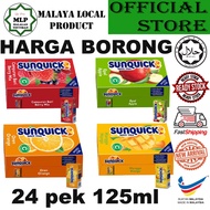 BORONG Sunquick Minuman Air Kotak Ready-to-Drink 24 x 125ml Fruit Drink Apple Berries Orange Mango