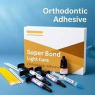 Dental Orthodontic Adhesive Kit Light Cure Glue Bonding System For Brackets Buccal Tube Braces Bondi