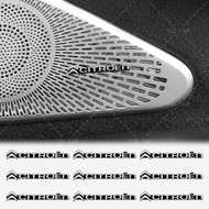 2/4/10pcs Aluminum Car Stereo Audio Stickers 3D Logo Car Amplifier Sticker for Citroen C1 3 6 BX CX 