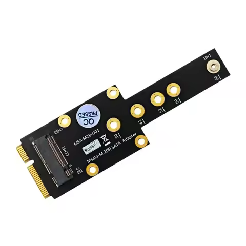 Black mSATA to M.2 SSD Converter mSATA to B M.2 SSD Adapter Support 2230 2242 2260 2280 M.2 SSD