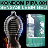 CONDOM RIBBED 001 - KONDOM GERIGI PIPA BERDURI 001 TERTIPIS DI DUNIA