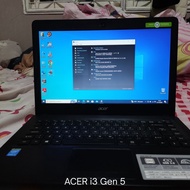laptop acer one 14 z1402 core i3 gen 5