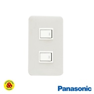 Panasonic 2 Gang 1 Way Series Switch WNJ6802 2G 1W Single Frame Switch
