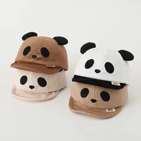 Cap Bear Hat With Ears Cap For Baby Girl Baby Sun Hat Newborn Cotton Hat Autumn Hat Baby Boy Panama 