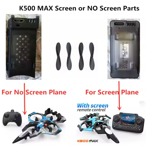 K500 MAX RC Plane 3.7V 500Mah Battery K500MAX Aircraft Airplane Spare Parts Propeller K500 MAX Remot