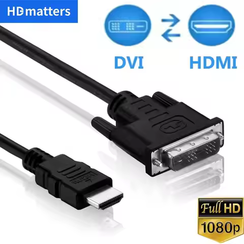 HDMI to DVI Cable 3M/1.5M/Adapter Bi-Direction HDMI to DVI Adapter Cable 1080P DVI to HDMI Cable Ada