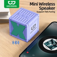 GOOJODOQ Wireless Subwoofer Metal Bluetooth Mini Speaker Outdoor Portable Car Subwoofer Mini Bluetoo